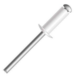 Rebite Repuxo Alumínio Branco 3,2x12 Ciser
