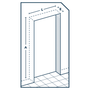 Kit Porta de Correr 80x210x3,5 Salvaro