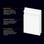 Rodapé Liso Branco 15cmx15mmx2,40m Arquitech 51015