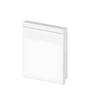 Rodapé Liso Branco 15cmx15mmx2,40m Arquitech 51015